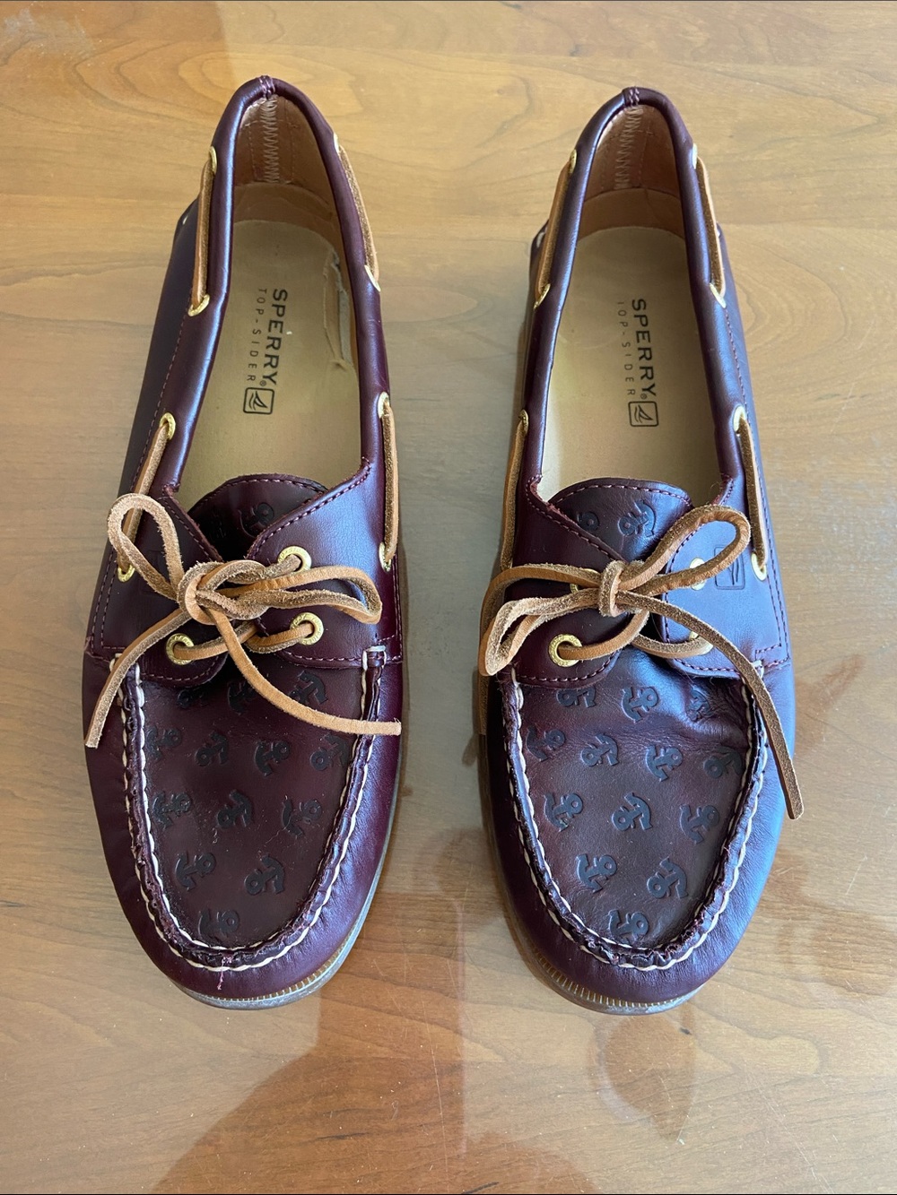 Sperry Top Sider Anchor Shoes. Deep brown, rich color.  EUC.